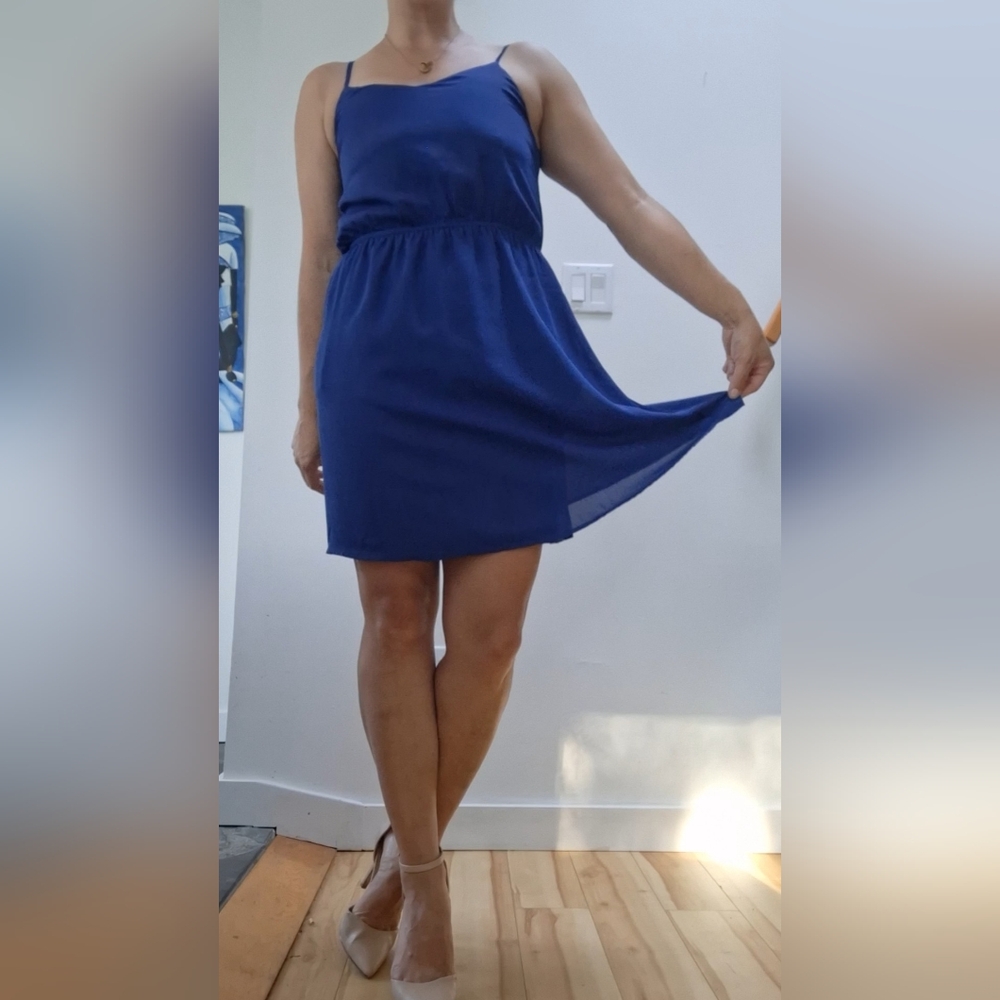 Blue party dress